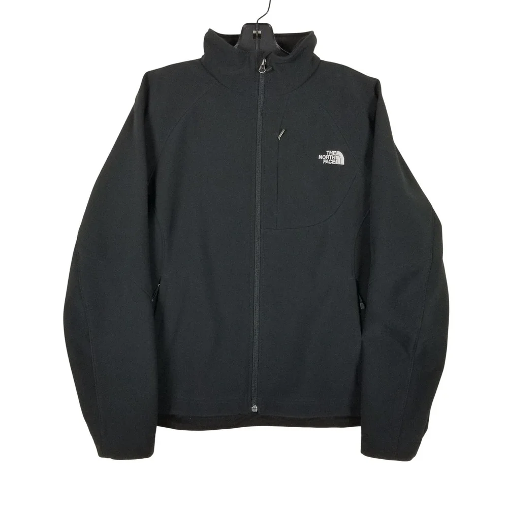 The North Face Apex Bionic Softshell Jacket Mens XL Black Full Zip Windproof
